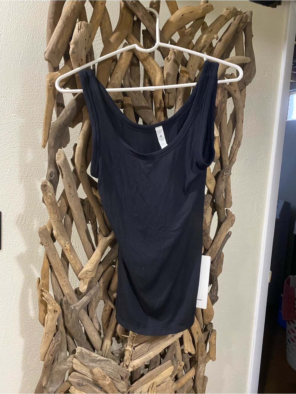 lululemon athletica Black Scoop Neck Tank Top